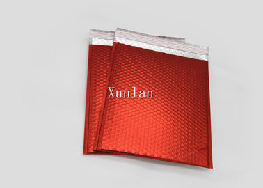 Mat Kırmızı Bubble Wrap Posta Zarfları CD Boyutu 2 Sızdırmazlık Tarafıyla Basılmış