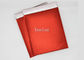 Mat Kırmızı Bubble Wrap Posta Zarfları CD Boyutu 2 Sızdırmazlık Tarafıyla Basılmış