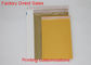 Sarı Baskı Kraft Kağıt Kabarcık Postaları Yastıklı Posta 10 * 12 İnç Özelleştirmek