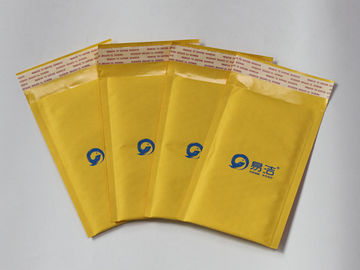 sarı baskıyı özelleştirin Kraft Bubble Mailer, Yastıklı Posta Posta Çantaları 165*200+40mm ve 150*180+40mm