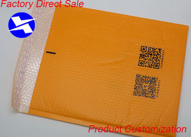 Orange Poly Bubble Mailer Nakliye Çantaları Özel Boyutlu Bakır Levha / Ofset Baskı
