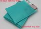 Poli Kabarcık Zarfları Yazdırma Posta Çantaları Yeşil Renkli 6 * 10 İnç Darbeye Dayanıklı
