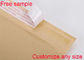 Geri Dönüştürülebilir Kraft Kağıt Kabarcık Postaları Nakliye Zarfları Sarı Mühürlü Bubble Wrap Torbalar