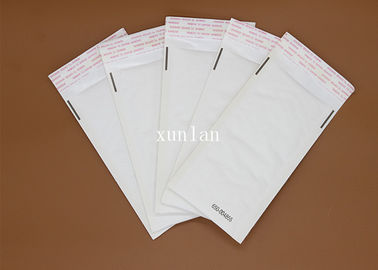 Ambalaj Giysileri için Beyaz Düz Eco Lite Kraft Bubble Mailer PE Malzemesi