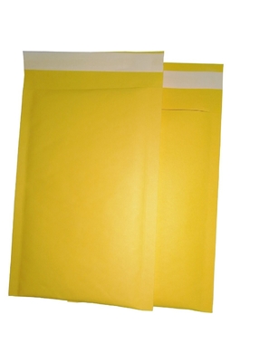 Güçlü Yapışkanlı Sarı Kabarcık Postaları Kraft Kağıt Dolgulu Nakliye Zarfları